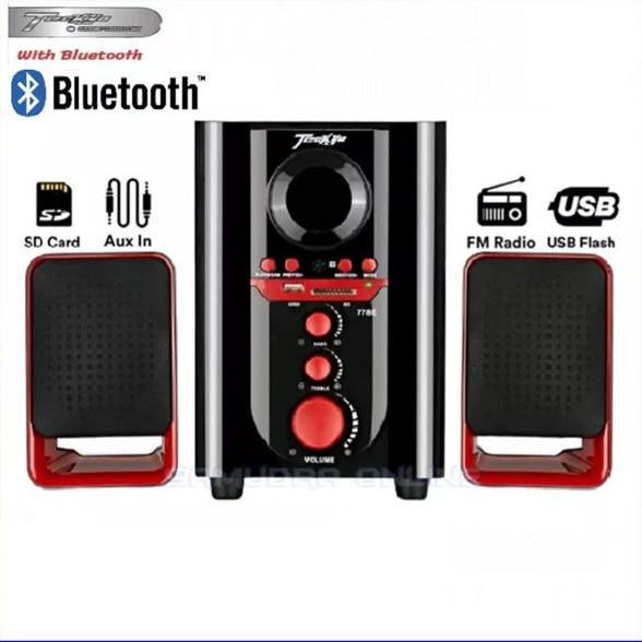 Speaker Aktif GMC Teckyo 778E Bluetooth Subwoofer Bass Garansi Resmi