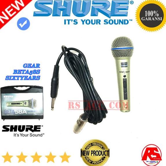 Murah  Mic Shure Kabel Beta 58 A SIXTYEARS