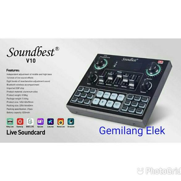 GARANSI Soundcard SOUNDBEST V10 Bluetooth Original