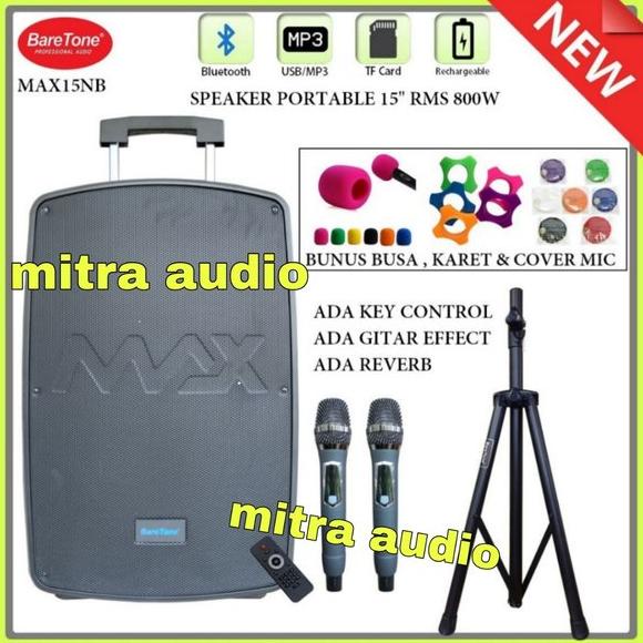 Speaker portabel original Baretone MAX15NB 800Watt