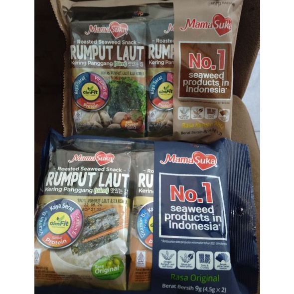 

Star 11.11 Mama suka rumput laut 9gr (4,5gr × 2)