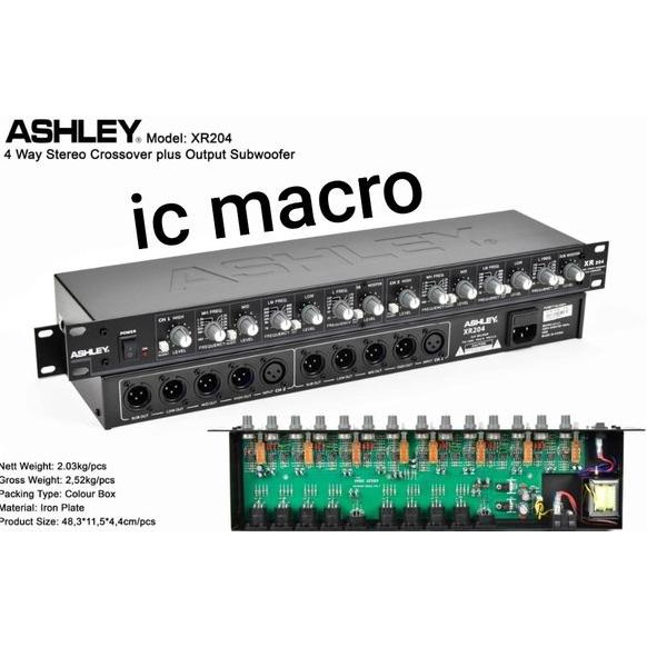 CROSSOVER ASHLEY XR204  4 WAY STEREO ORIGINAL FULL MACRO