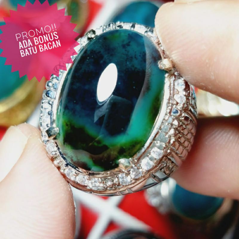 BATU BACAN GULAO  NATURAL COKLAT CAIR  CRYSTAL HQ (EKSKLUSIF)