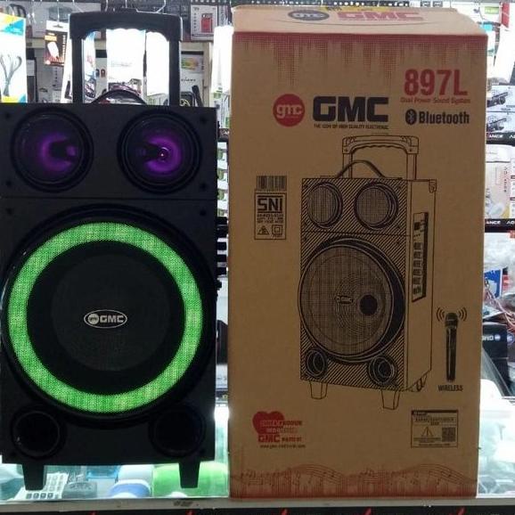 GARANSI Speaker GMC 897L Bonus Mic Wireless
