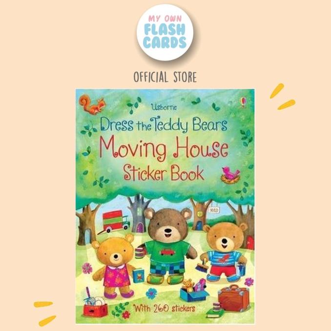 

NEW PROMO!!! Usborne Moving House Dress The Teddy Bears Sticker Book - Buku Stiker TERLARIS
