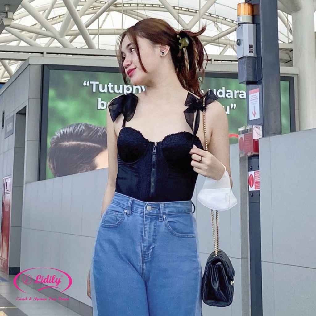 Lydyly - Top Bustier Lb 1720 Kamisol Longtorso Pengecil Corset Bra Pelangsing Korset Lydyly