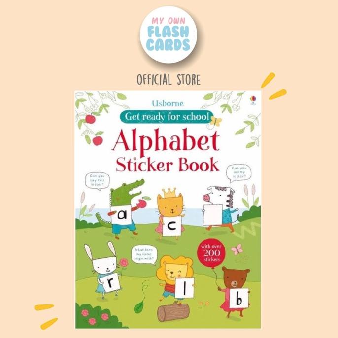 

NEW PROMO!!! Usborne Alphabet Get Ready For School Sticker Book Buku Stiker Edukasi TERLARIS