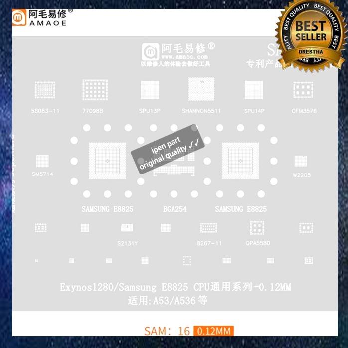 Plat Cetakan Exynos1380 E8825 Cpu Samsung Sam16 Amaoe Bga