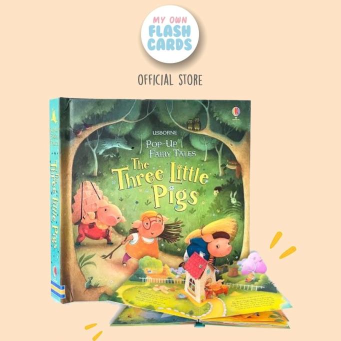 

NEW PROMO!!! Usborne Pop Up The Three Little Pigs Fairy Tale Buku Import Anak kids TERLARIS