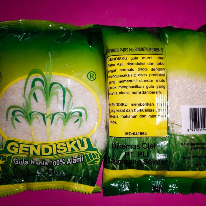 

Gendisku Gula Pasir 500 gram (1 Dus Isi 30 Pcs)