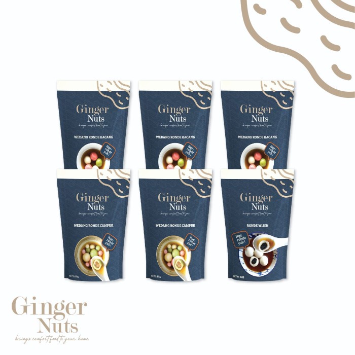 

Wedang Ronde Jahe 6 Pack/ Frozen/ Ginger nuts / Gingernuts/Wedang Jahe