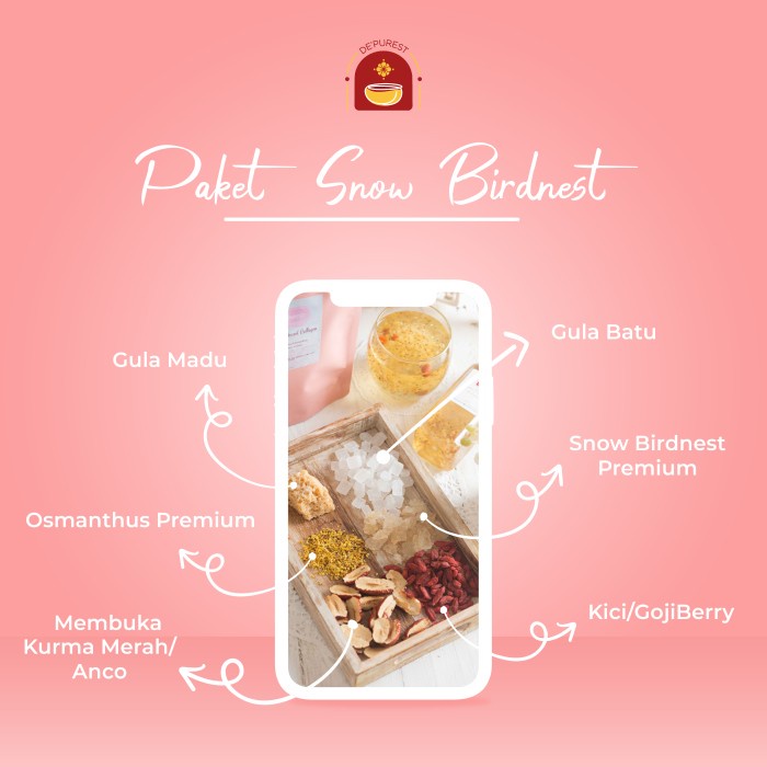 

Simple Paket Snow Birdnest Paket 6 in 1 Import Tinggal di Masak