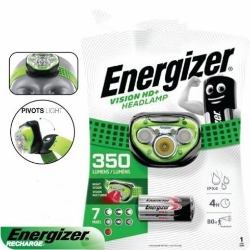 Senter Kepala / Headlamp 5 Led Energizer 350 lumen