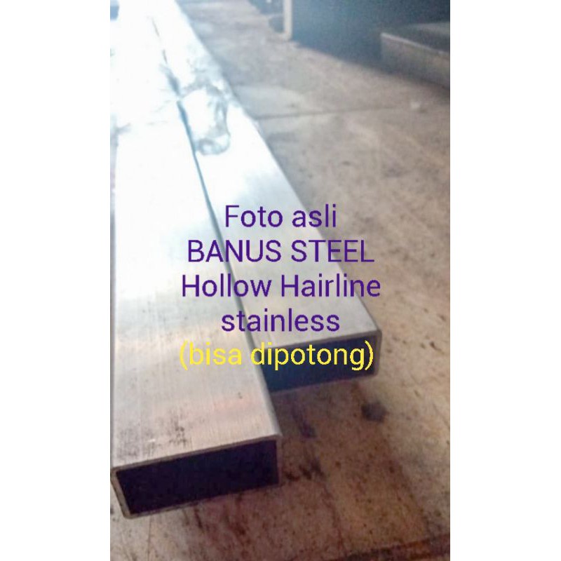 Hollow Stainless 20 X 20 X 1 Mm Panjang 1 Meter Pipa Kotak Stainless Hollow Square Bar 2 X 2 Cm 201