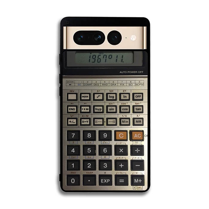 Hardcase Casing Softcase Custom Google Pixel 7 7A 6 6A 5 5A 4 4A 3 3A 2 XL Pro Casio Calculator AB25