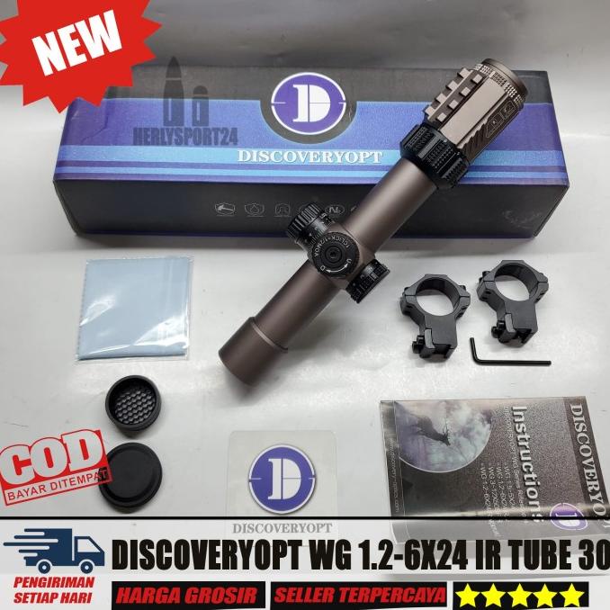 TELESCOPE DISCOVERY WG 1.2-6X24 IR TUBE 30 TELESKOP BUNTUNG TERBARU