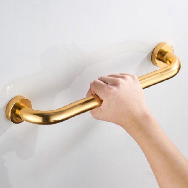 Holder Kloset Wc SS304 Gold .Pegangan Kloset Kamar Mandi Gold