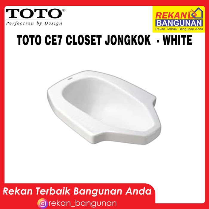 Closet Jongkok TOTO CE7 Kloset Jongkok TOTO CE 7 Putih Murah