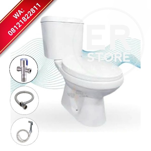 Kloset duduk Volk 663 paket lengkap