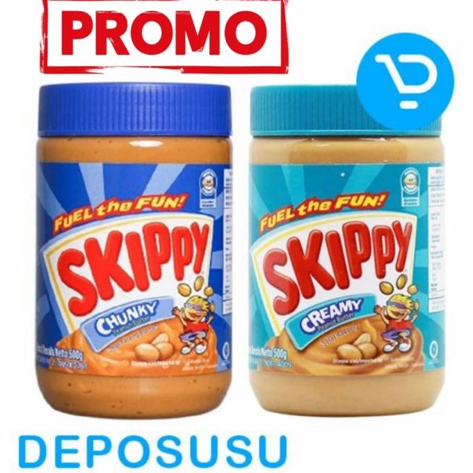 

Selai SKIPPY Jam 500g - CREAMY Peanut Butter | CHUNKY Peanut Spread