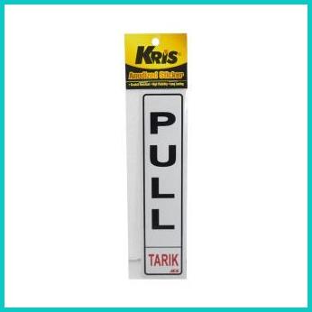 

KRIS STIKER PULL | TARIK STICKER SIGN LABEL ANODIZED 20JVLZ3 last stok