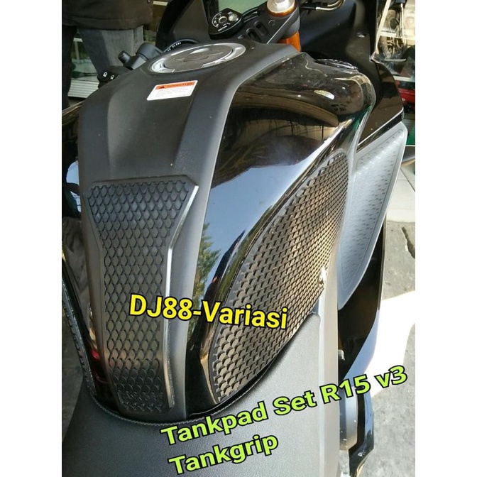 Tankpad r15 v3 vva tankgrip pelindung karet tangki tengah kiri kanan s