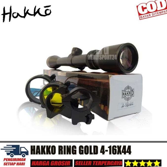 TELESKOP HAKKO RING GOLD 4-16X44 TUBE 25 TERMURAH