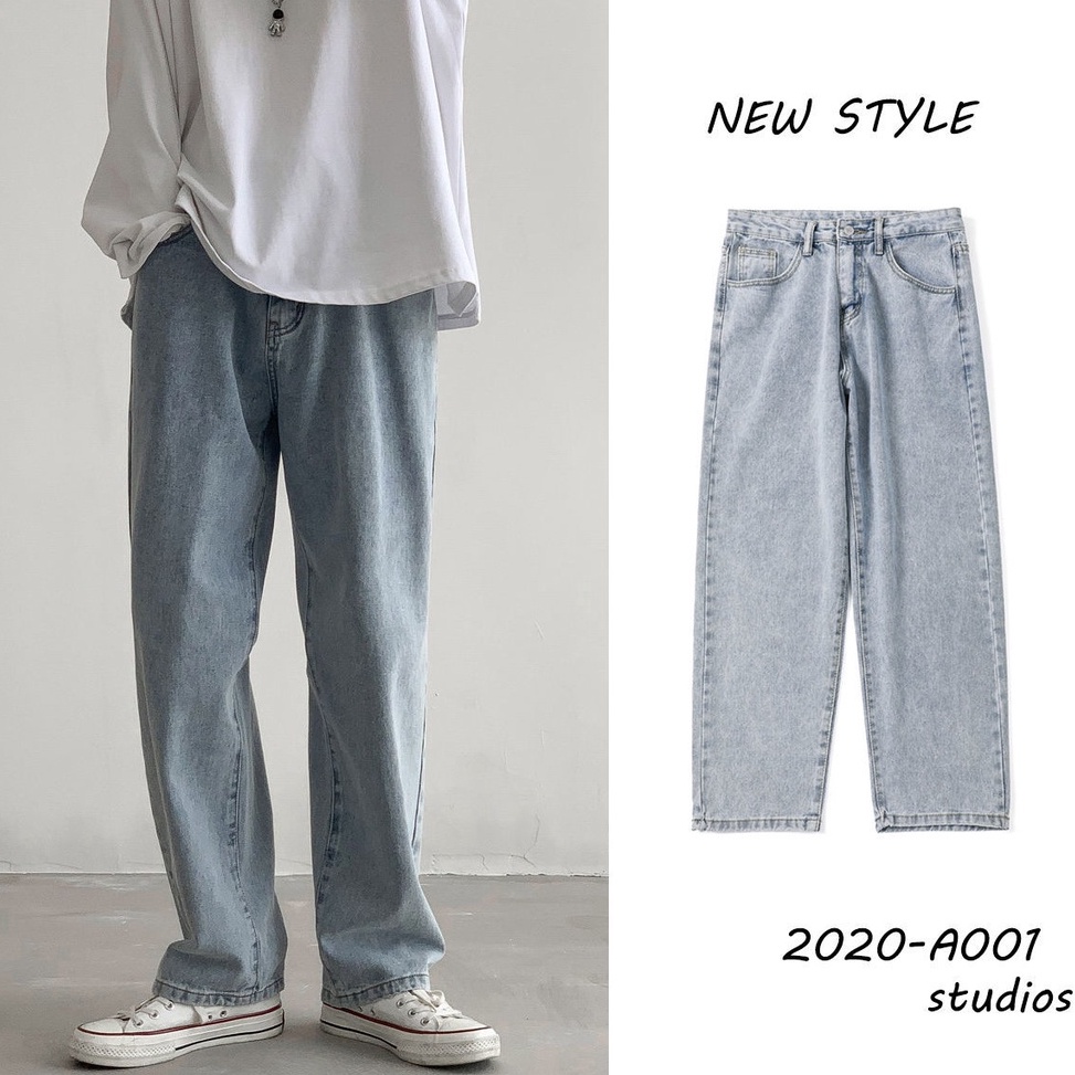 stok baru.. Celana Jeans Pria Kulot Oversize Jeans Pria Model Kulot