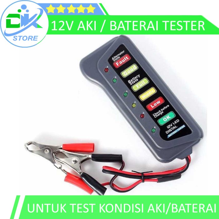 Alat Tester aki, Tester Baterai aki, Tester aki 12 volt, Batery Tester