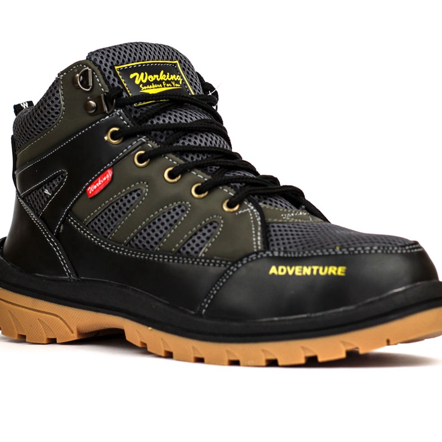 STAR BRANDS Working Sneakers For You Sepatu Boots Safety Ujung Besi Code G-11 Size 38-43 