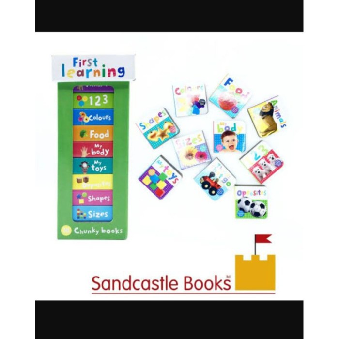 DISKON SPESIAL BOOK TOWER FIRST LEARNING INCLUDES 10 BOARD BOOKS TERMURAH