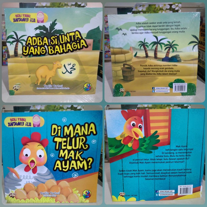 PROMO SET SERI FABEL ANDUNG ILA SCGIP 5 BUKU CERITA ANAK KARAKTER BINATANG TERBARU