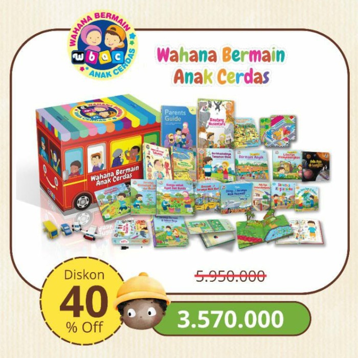 FLASH SALE WAHANA BERMAIN ANAK CERDAS WBAC ORIGINAL SYGMA PROMO STOK TERBATAS TERBARU