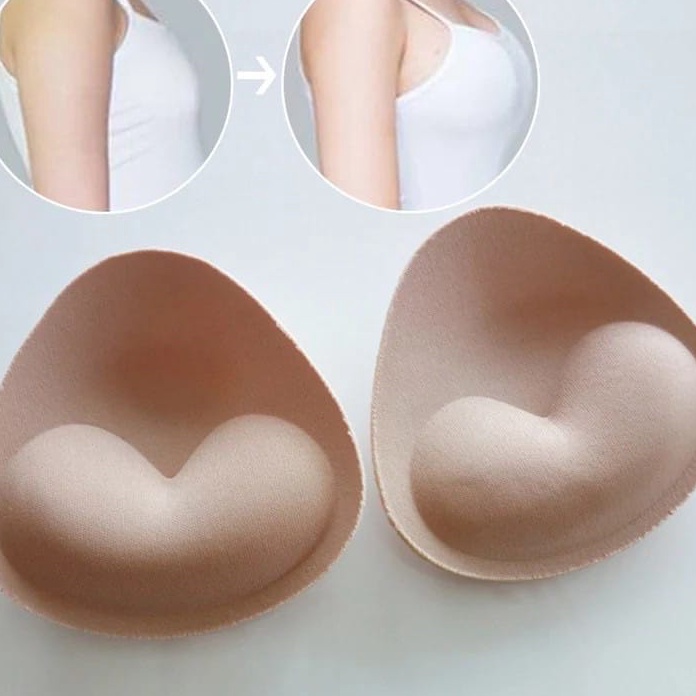 Bikini Push-up Pad Bra Pads Magic Sponge Breast Pad Volume Up Invisible Boobs Waterproof ✱