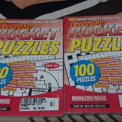 MUST HAVE BUKU IMPORT SUDOKU (TOP CHOICE/POCKET SUDOKU/POCKET PUXZLE) TERBARU