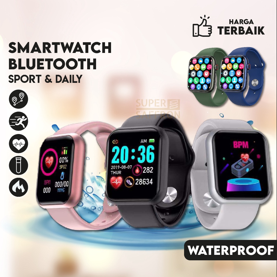 ➠❉✳ Smartwatch Bluetooh Waterproof IP67 1.75'' T500+ Plus Iwo X8 W78 Pro Jam Arloji Pria Wanita GPS