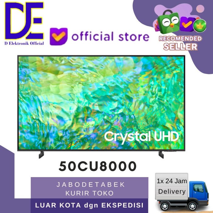 Led Tv 50 Inch Cu8000 Samsung 50Cu8000 Ua50Cu8000Kxxd Uhd 4K Smart Tv