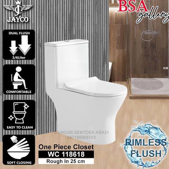 ```````] MONOBLOK DUDUK KODOK / KLOSET ONE PIECE JAYCO WC DUDUK MODEL TOTO
