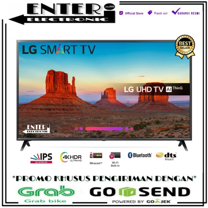 Lg Led Tv 43Uk6300 - Smart Tv Led 43 Inch Uhd 4K Hdr Lg 43Uk6300Pte