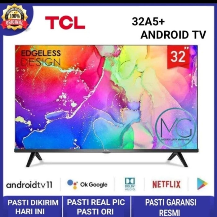Tcl Led Tv 32 Inch 32S6800 Smart Android Remote 2 Google Hdr Bluetooth