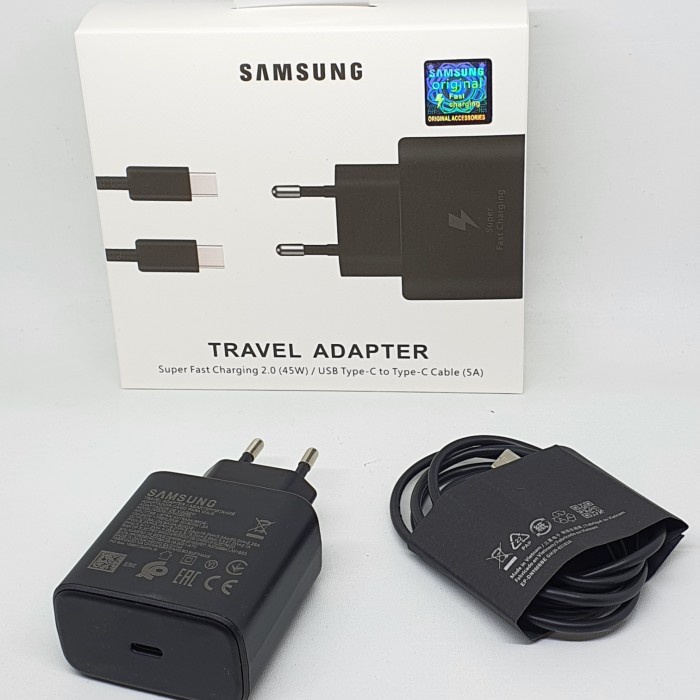 Promo Travel Adapter Samsung Charger 45Watt S21 Ultra Super Fast Charging