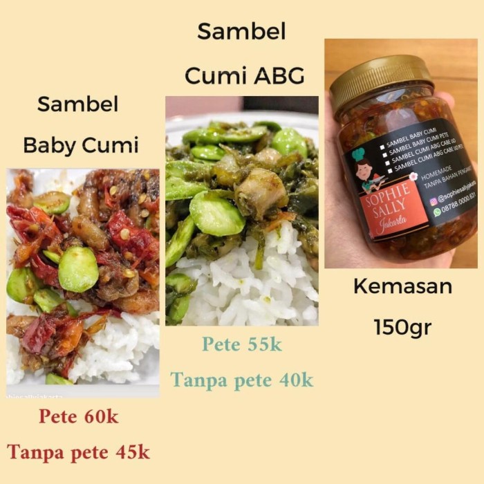 

SAMBEL / SAMBAL CUMI ABG PETE BY SOPHIE SALLY JAKARTA
