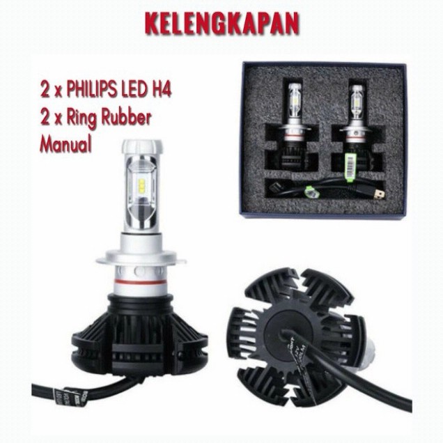 New Lampu Head Lamp Turbo Led X3 H4 H11 3 Warna Mobil Kijang Lgx,Lsx,Sgx Kode Ma237