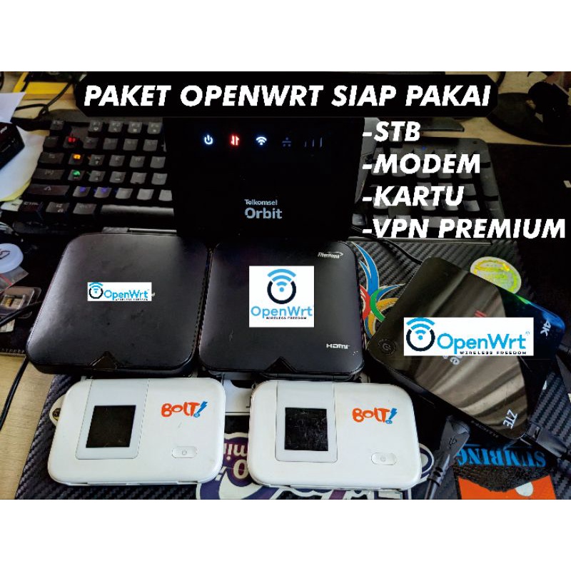 PAKET STB OpenWRT HG680.P modem e5372s e5577 e5573 unlock all oprator bypass lengkap