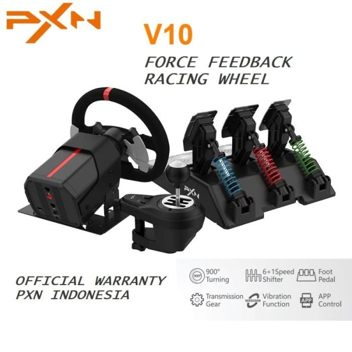 Pxn V10 Force-Feedback-Racing-Car-Game-Steering-Wheel-900