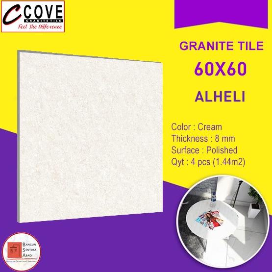 *#*#*#] GRANIT 60X60 COVE ALHELI DOUBLE LOADING / GRANITE TILE CREAM