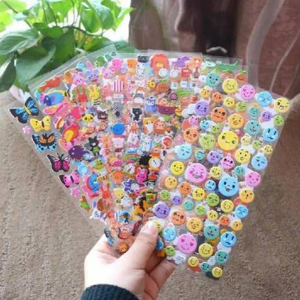 

(:(:(:(] Sticker 3D Timbul Karakter Gambar Mainan Anak-anak anti air