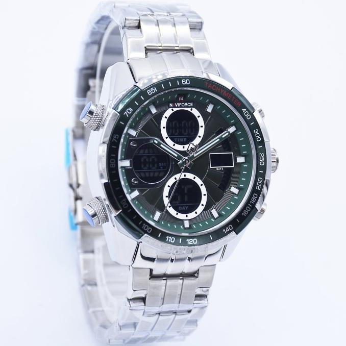 Jam Tangan Pria Naviforce NF9197 Dual Time Original
