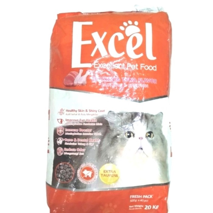EXCEL SEGITIGA 20 KG - KARUNG / MAKANAN KUCING EXCEL