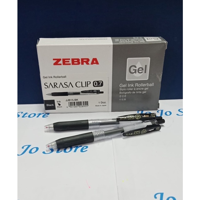 

Pen Zebra Gel SARASA 0.7 mm Hitam-Biru (Harga perlusin)